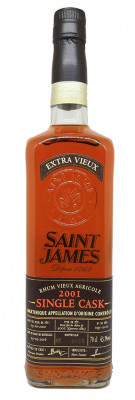 SAINT JAMES - Single Cask 2001 - Coffret bois - 43,1%