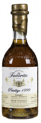 LA FAVORITE - Rhum hors d'âge - Cuvée André DORMOY - Millésime 1999 - 43%  