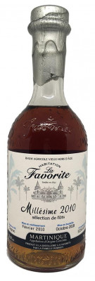 LA FAVORITE - Rhum hors d'âge - Millésime 2010 - 52.8%